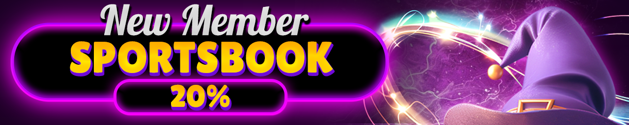 BONUS NEW MEMBER SPORTSBOOK 20%